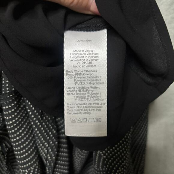 Madewell Black Dot Midi Dress XS Long Sleeve Tie Waist Work to Weekend - Picture 11 of 11